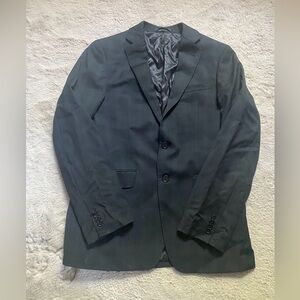 Bruno Piattelli Blazer Mens 38R Black Plaid Wool Sport Coat 2 Button Suit Jacket